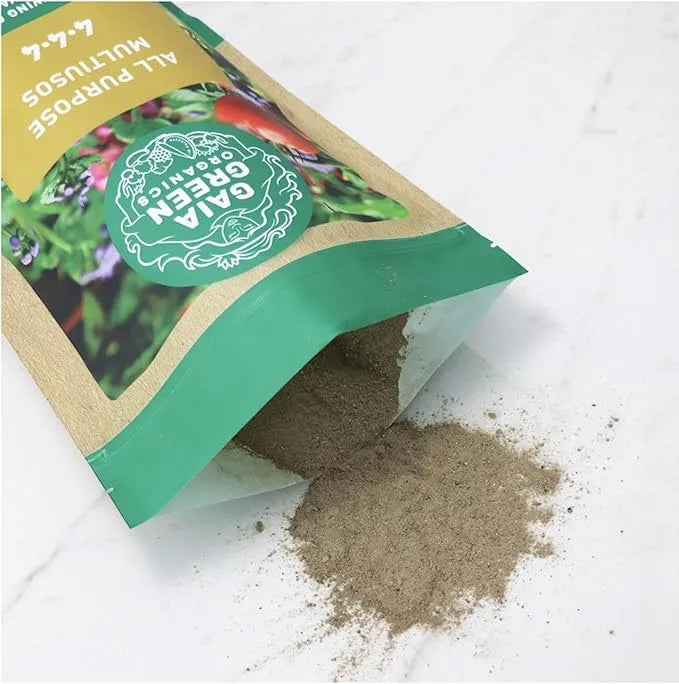 Organic Fertilizer - Gaia Green All Purpose 4-4-4, 2kg Premium Granular Plant Food for Vegetables & Gardens