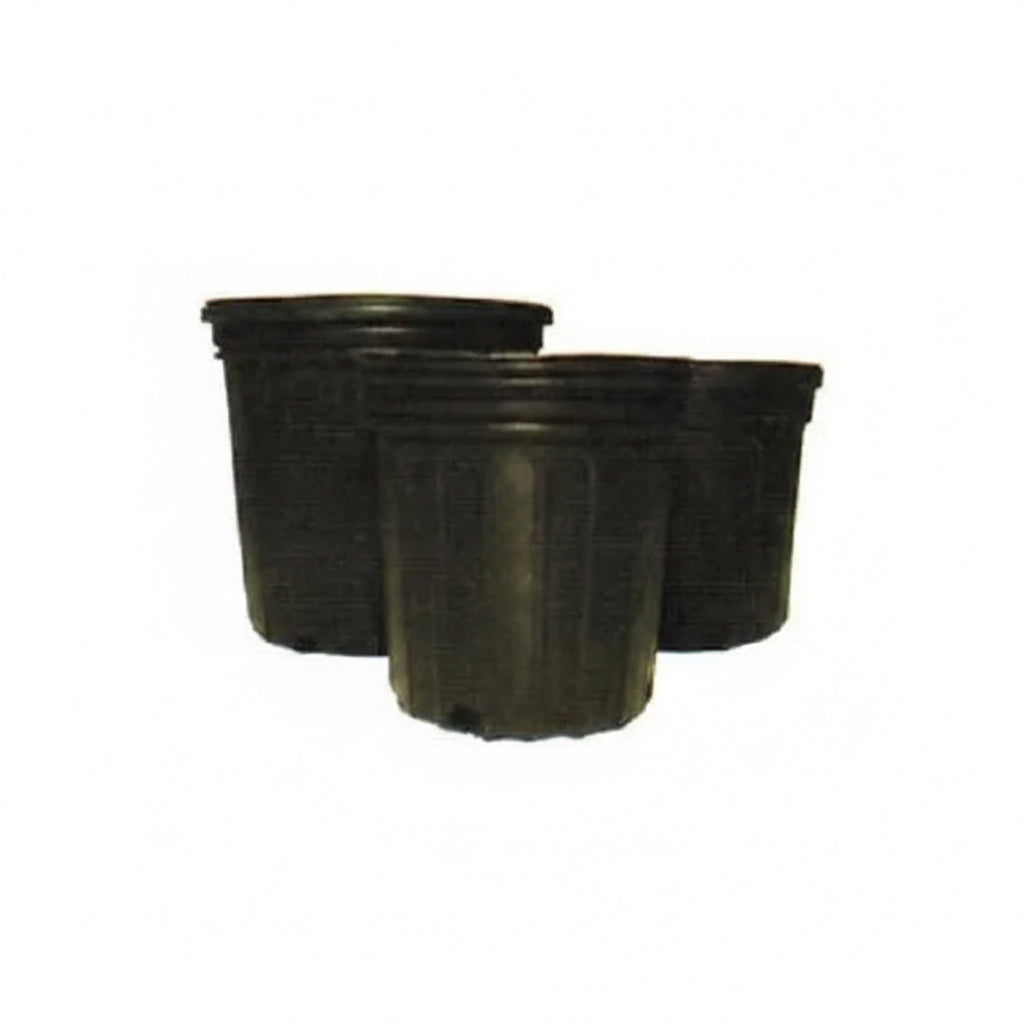 1 Gallon Plant Pots - Round Plastic Nursery Containers, 10 Pack | Heavy Duty Seedling Pots