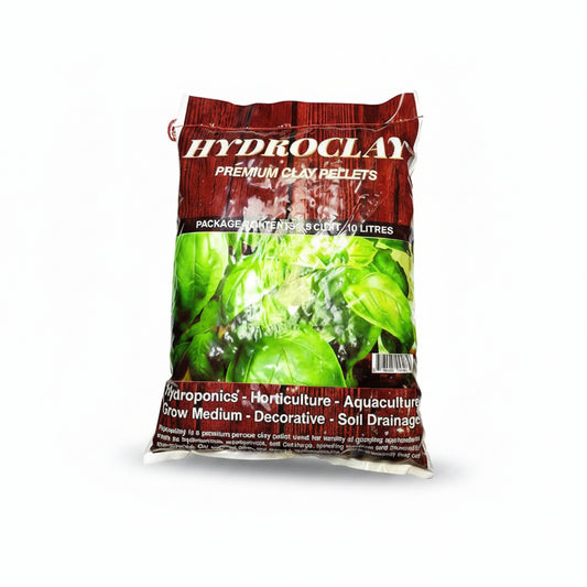 Soilless Potting Mix - Hydroclay Premium Clay Pellets, 10L Reusable LECA Medium for Hydroponics & Orchids