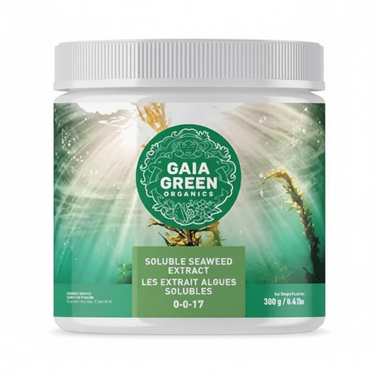 Liquid Fertilizer - Gaia Green Soluble Seaweed Extract 0-0-17, 300g Potassium Rich Plant Food for Stress Relief