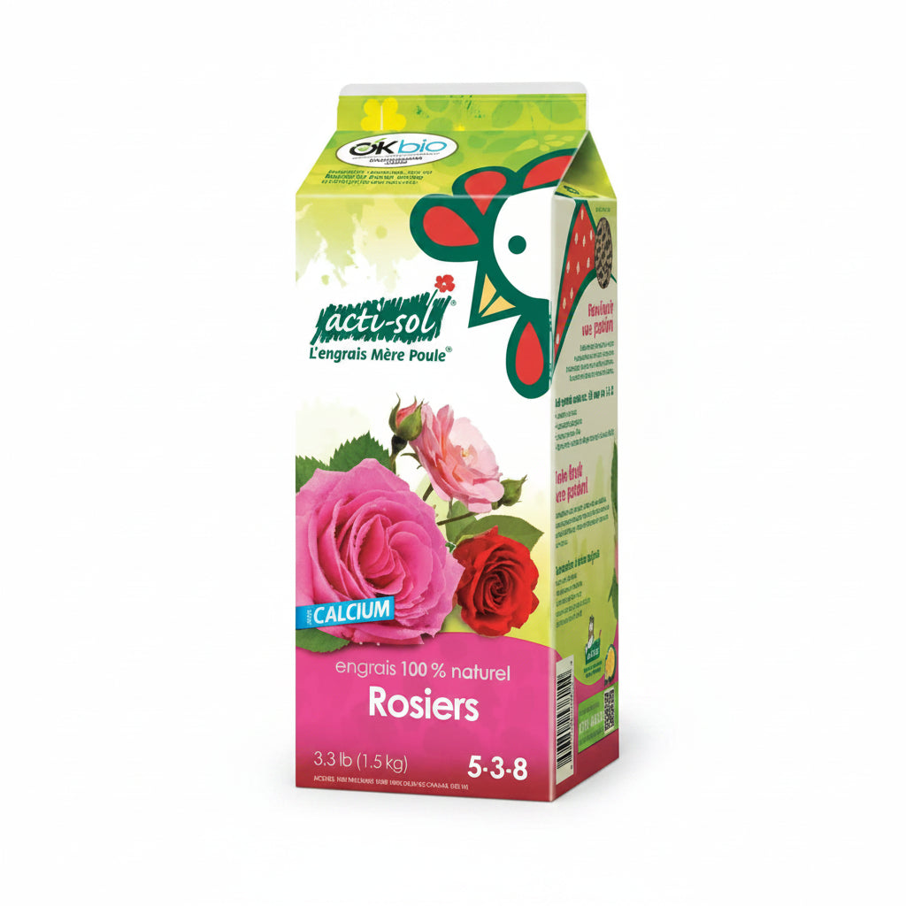 Rose Food - Acti-Sol Organic Fertilizer 5-3-8, 1.5kg Premium Granular Plant Food for Blooming Shrubs