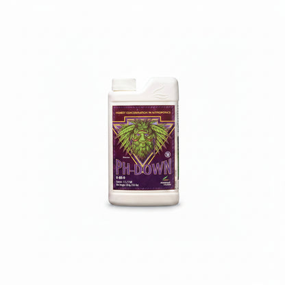Liquid Fertilizer - Advanced Nutrients pH-Down, 1L Premium Acidic Solution for Hydroponic Reservoirs