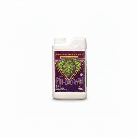 Liquid Fertilizer - Advanced Nutrients pH-Down, 1L Premium Acidic Solution for Hydroponic Reservoirs