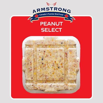 Bird Suet Cakes - Armstrong Royal Jubilee Peanut Select, 960g 3-Pack | High-Protein Wild Bird Food,,One Size 1 Pack