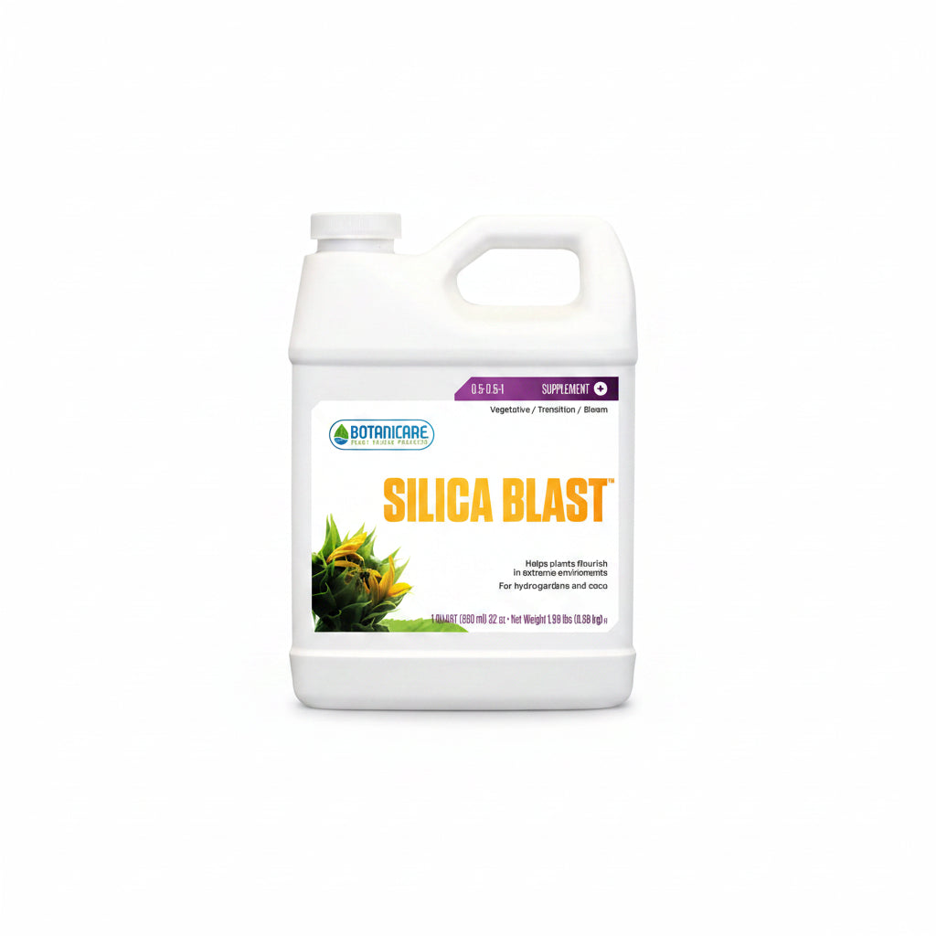Hydroponic Nutrients - Botanicare Silica Blast Liquid, 1qt Premium Silica Additive & Plant Food for Gardens