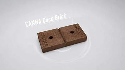 Coco Coir for Plants - CANNA Compressed Coco Brick, 40L Premium Soilless Medium for Indoor Gardens