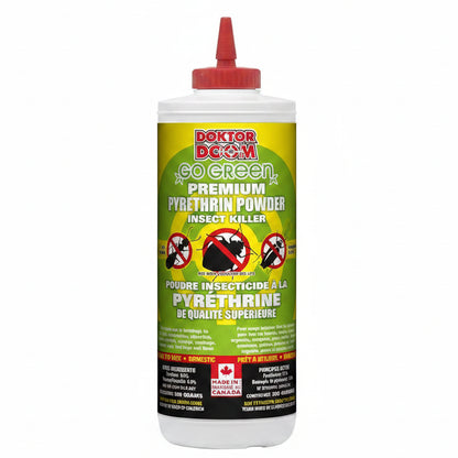 Insecticide Powder - Doktor Doom Pyrethrin Dust, 550g | Botanical Pest Control for Gardens & Homes