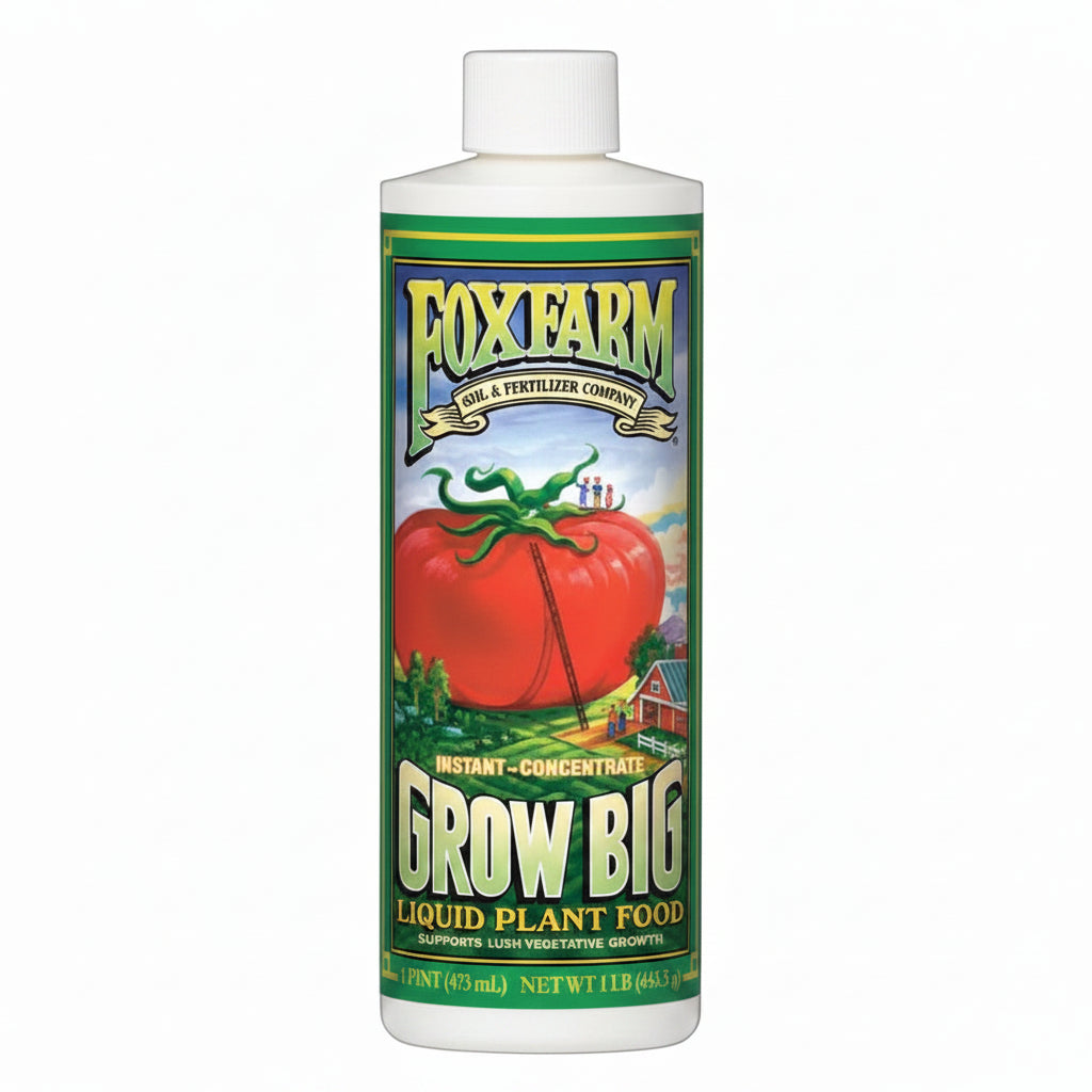 Liquid Fertilizer - FoxFarm Grow Big 6-4-4, 1 Pint | Fast Acting Vegetative Plant Food