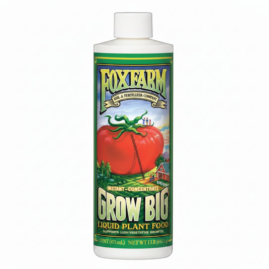 Liquid Fertilizer - FoxFarm Grow Big 6-4-4, 1 Pint | Fast Acting Vegetative Plant Food