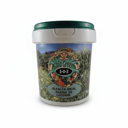 Organic Fertilizer - Gaia Green Alfalfa Meal 3-0-3, 1kg Natural Growth Stimulant & Plant Food for Gardens