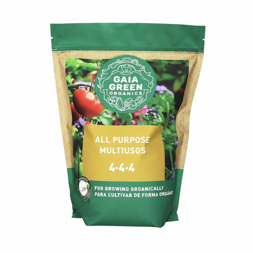 Organic Fertilizer - Gaia Green All Purpose 4-4-4, 2kg Premium Granular Plant Food for Vegetables & Gardens
