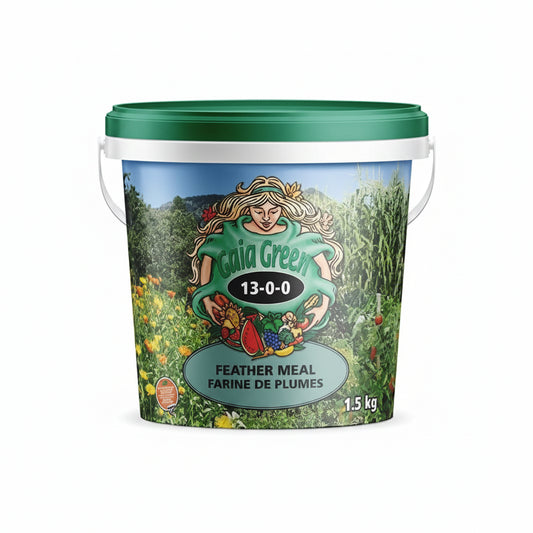 Organic Fertilizer - Gaia Green Feather Meal 13-0-0, 1.5kg Slow Release Nitrogen Plant Food for Vegetables