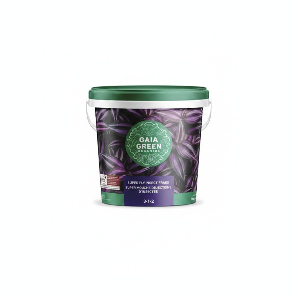 Organic Fertilizer - Gaia Green Super Fly Insect Frass, 1kg Premium 3-2-4 Natural Plant Food for Houseplants