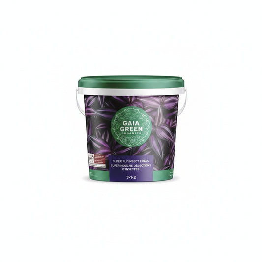 Organic Fertilizer - Gaia Green Super Fly Insect Frass, 1kg Premium 3-2-4 Natural Plant Food for Houseplants