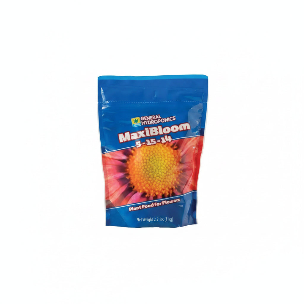 Hydroponic Fertilizer - General Hydroponics MaxiBloom, 2.2LB Water Soluble Nutrient for Heavy Blooms & Fruit Sets
