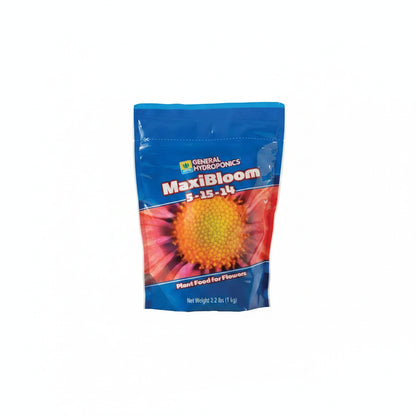 Hydroponic Fertilizer - General Hydroponics MaxiBloom, 2.2LB Water Soluble Nutrient for Heavy Blooms & Fruit Sets
