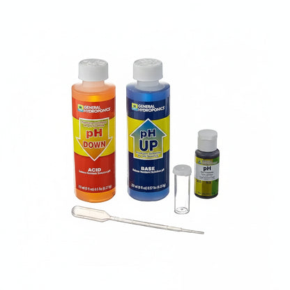 Hydroponic Nutrients - General Hydroponics pH Control Kit Complete Testing & Adjustment Solution for Reservoirs