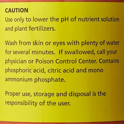 Hydroponic Nutrients - General Hydroponics pH Down Liquid, 1L Essential Acidifier for Indoor Gardens