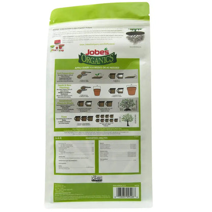 Organic Fertilizer - Jobe's Organics All Purpose Granular4-4-4, 1.5LB | OMRI Listed Plant Food for Gardens