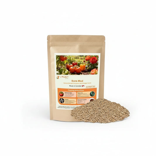 Bone Meal Fertilizer - J PLUS T Organic 2-14-0, 5LB High Phosphorus Plant Food for Bulbs & Blooms