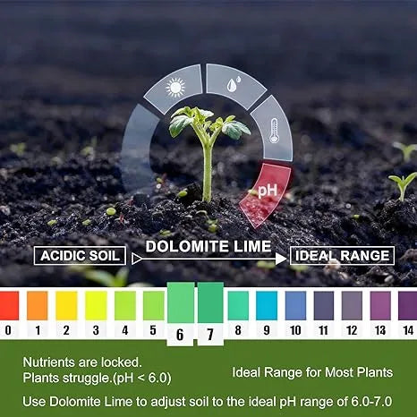 Dolomite Lime - J PLUS T Pelletized Soil Conditioner, 5LB Natural Calcium & Magnesium Amendment for Gardens