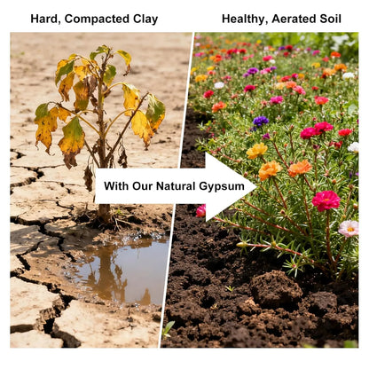 Gypsum soil amendment - J PLUS T Fine Calcium Powder, 5LB | Clay Breaker Soil Conditioner