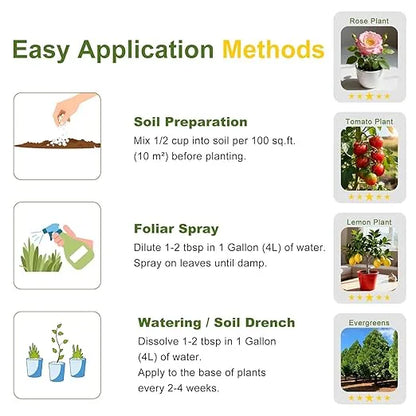 Soil Amendments - J PLUS T Magnesium Sulphate Epsom Salt, 5LB | Essential Plant Food for Green Foliage
