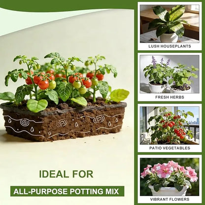 Potting Mix - J PLUS T Premium Coco Coir for Plants, 10L Organic Soilless Medium for Indoor Gardens