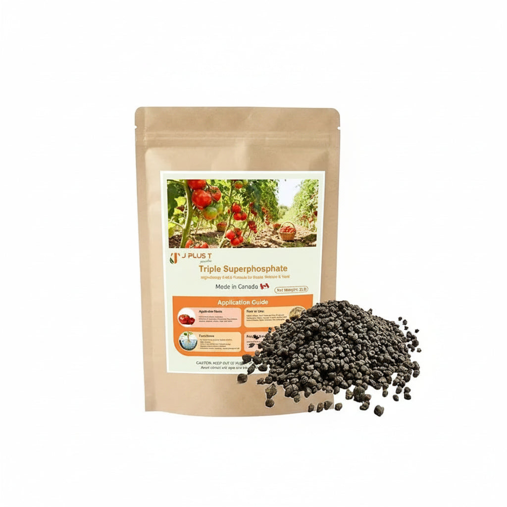 Fertilizer for Plants - J PLUS T Triple Superphosphate 0-46-0, 5LB | High Phosphorus Plant Food for Blooms