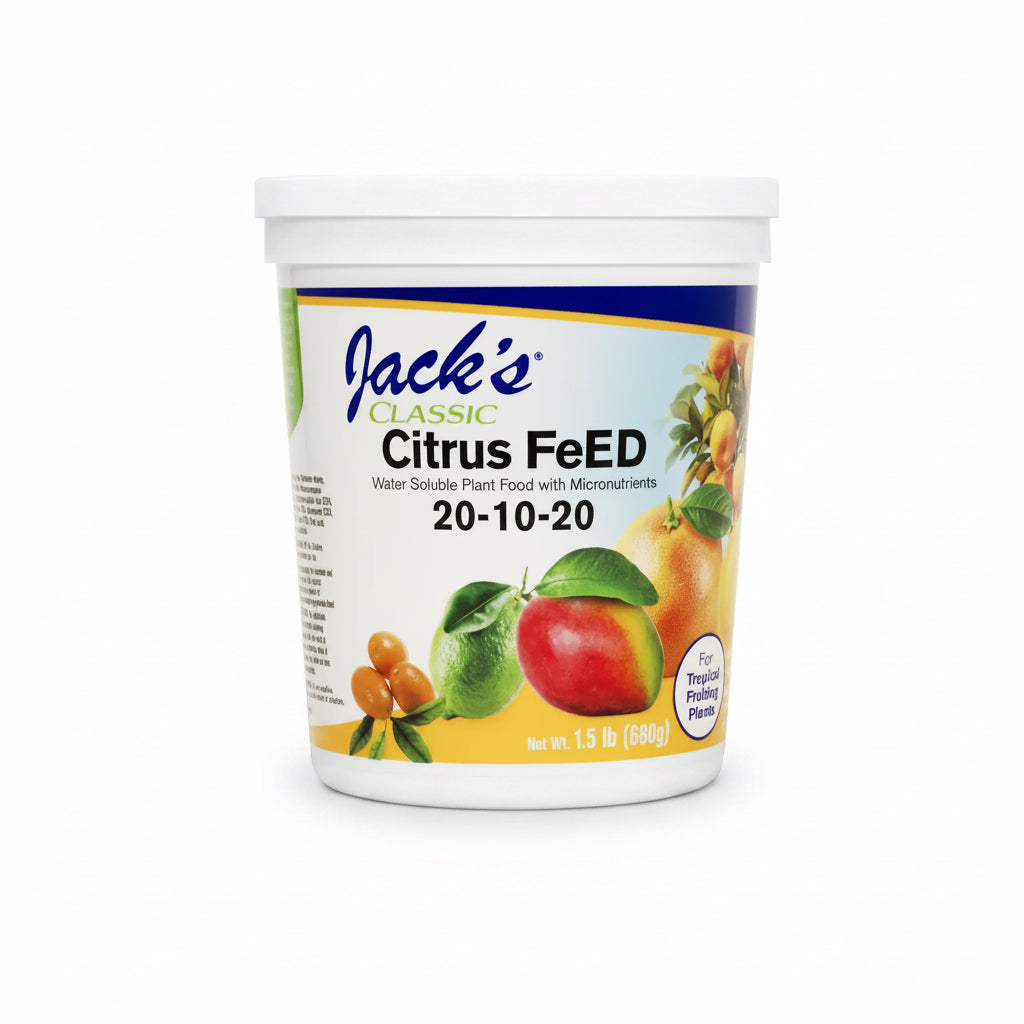 Plant Food - Jack's Classic Citrus Fertilizer 20-10-20, 1.5lb | Premium Nutrient Blend for Citrus Trees