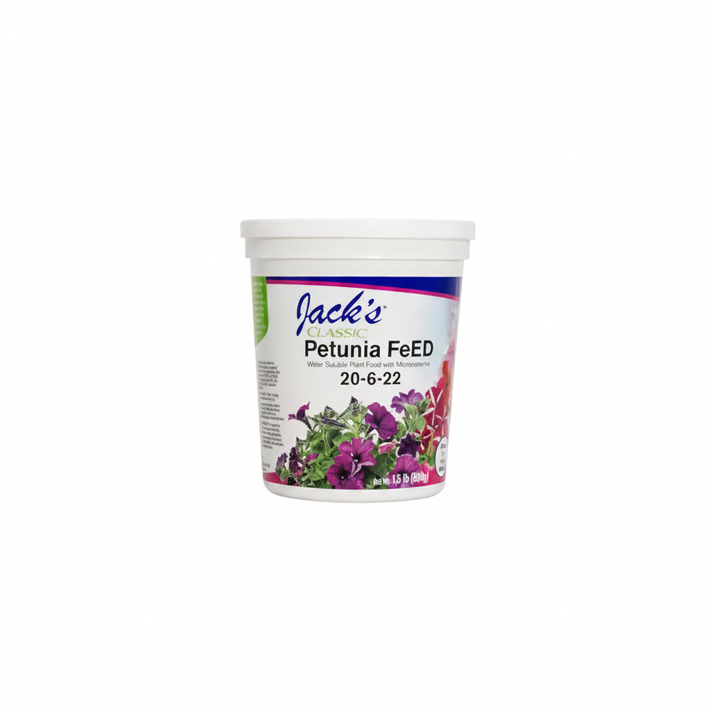 Fertilizer for Plants - Jack's Classic Petunia Feed 20-6-22, 1.5lb | Premium Bloom Formula for Petunias