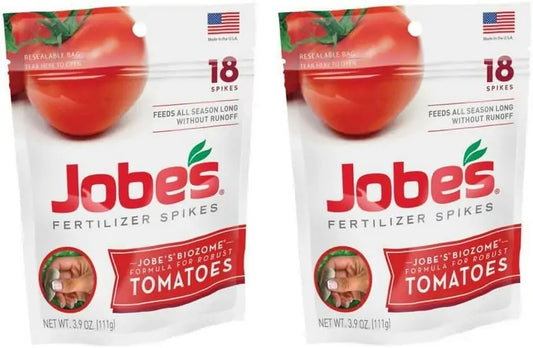Fertilizer Spikes Jobe’s 6-18-6 Tomato, 36 Count | 2-Pack