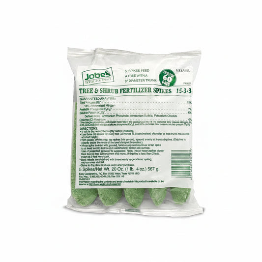 Fertilizer for Plants - Jobe's Tree & Shrub Spikes 15-3-3, 5 Pack | Deep Root Plant Food