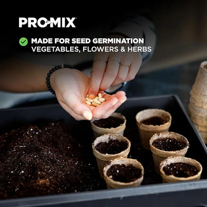 Seed Starting Mix - Premier Horticulture Organic Seed Starter, 8qt Premium Soil for Seedlings & Cuttings