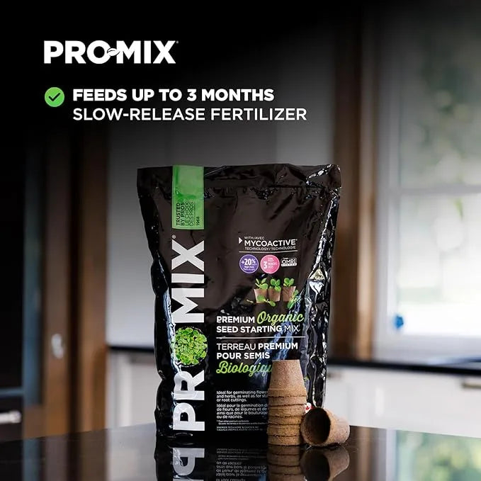 Seed Starting Mix - Premier Horticulture Organic Seed Starter, 8qt Premium Soil for Seedlings & Cuttings