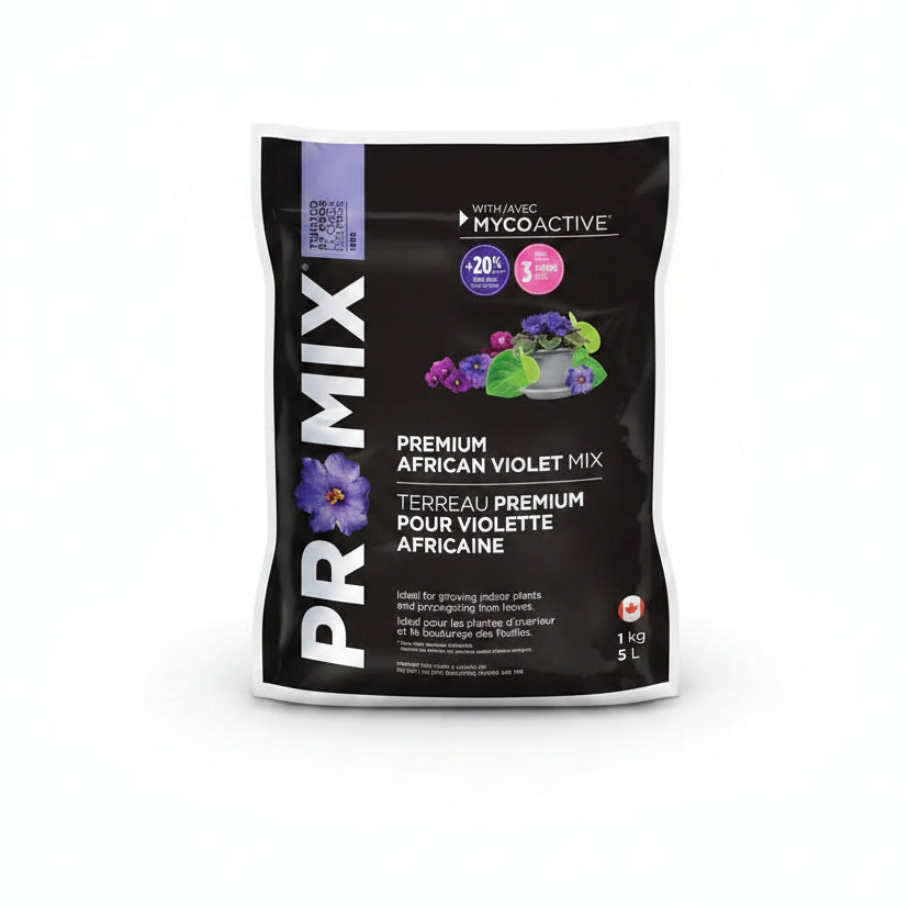 African Violet Soil - Pro-Mix Premium Light Blend, 5L Excellent Aeration Medium for Blooming Houseplants