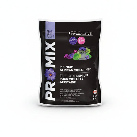 African Violet Soil - Pro-Mix Premium Light Blend, 5L Excellent Aeration Medium for Blooming Houseplants