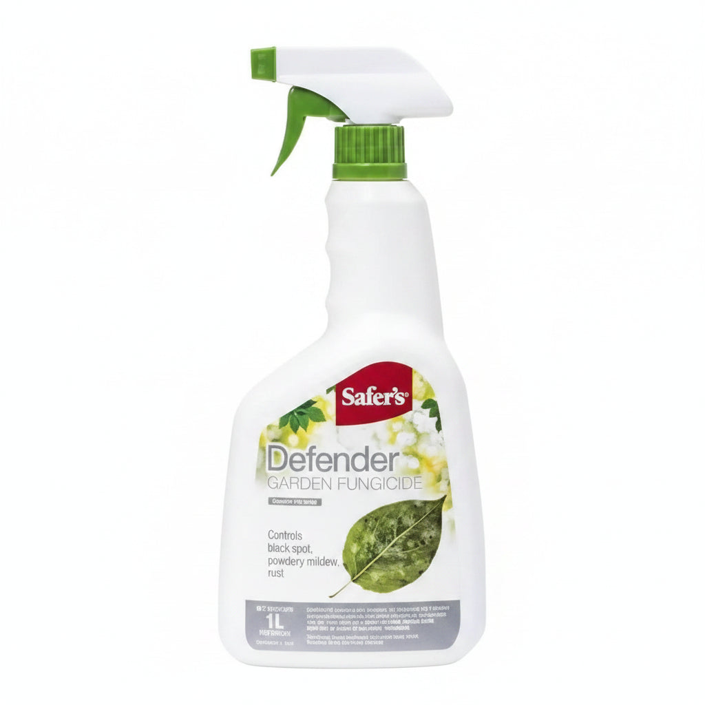 Garden Fungicide - Safer's Defender Ready-to-Use Spray, 1L | Fast Acting Mildew & Black Spot Control