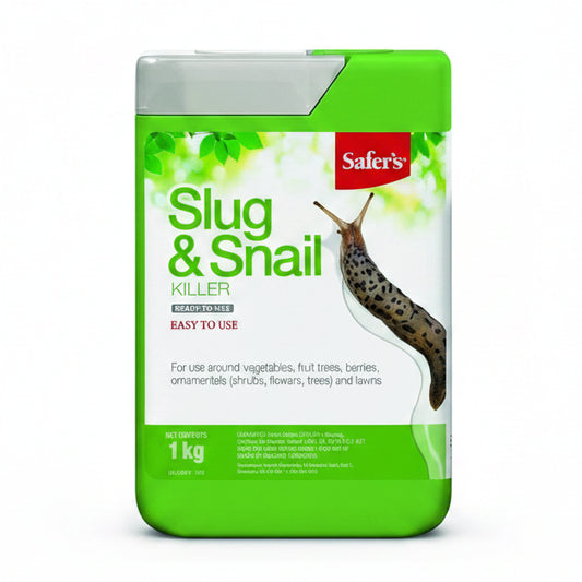 Slug & Snail Killer - Safer's Natural Bait Pellets, 1kg | Safe Iron Phosphate Protection for Gardens