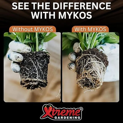 Mycorrhizae - Xtreme Gardening Mykos Inoculant, 1LB Endomycorrhizal Fungal Spores for Healthy Root Systems