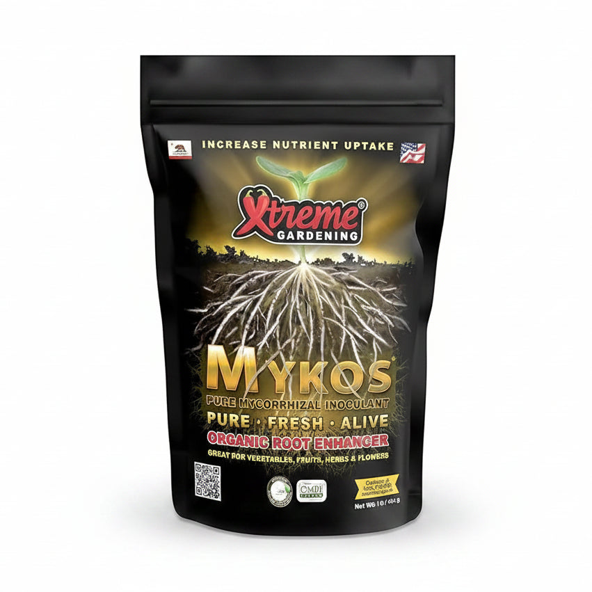 Mycorrhizae - Xtreme Gardening Mykos Inoculant, 1LB Endomycorrhizal Fungal Spores for Healthy Root Systems